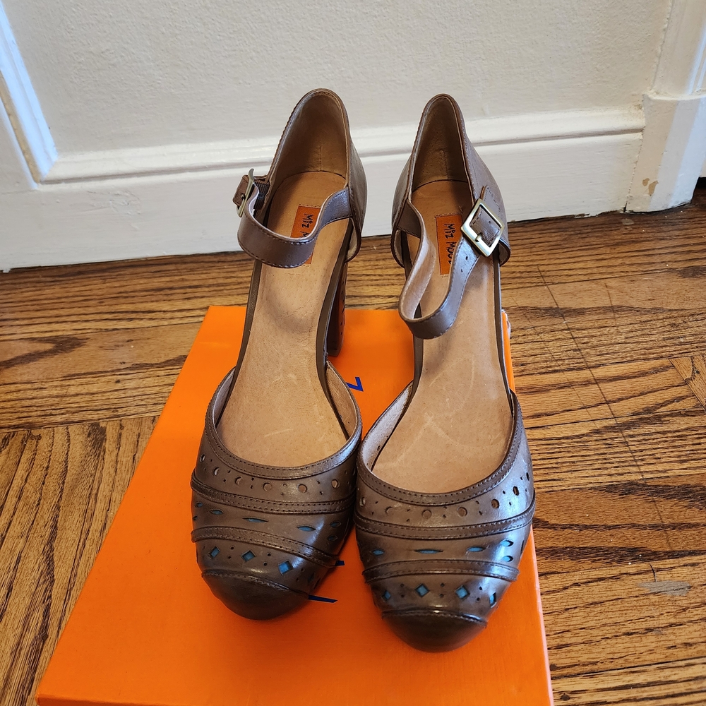 Miz Mooz Brown Leather Heels